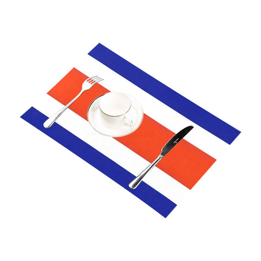 Costa Rica Flag Placemats 12" x 18" (Set of 6)