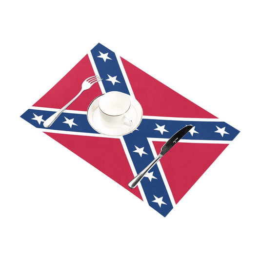 Confederate States Battle Flag Placemats 12" x 18" (Set of 6)