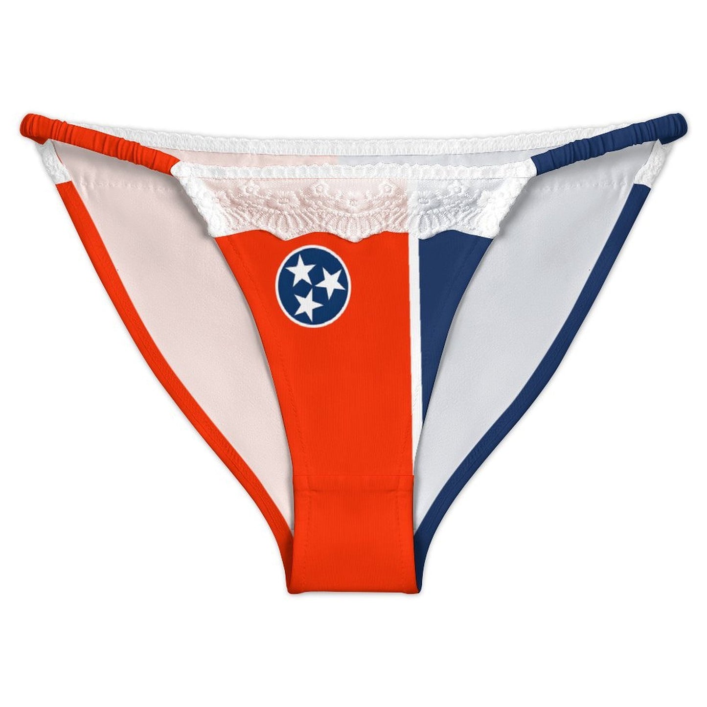 Tennessee Flag Inspired Lace Trim Underwear
