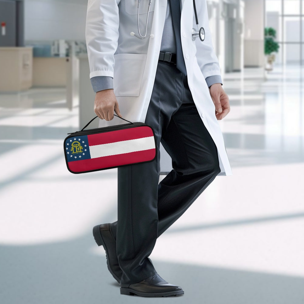 Georgia Flag Inspired Stethoscope Storage Bag