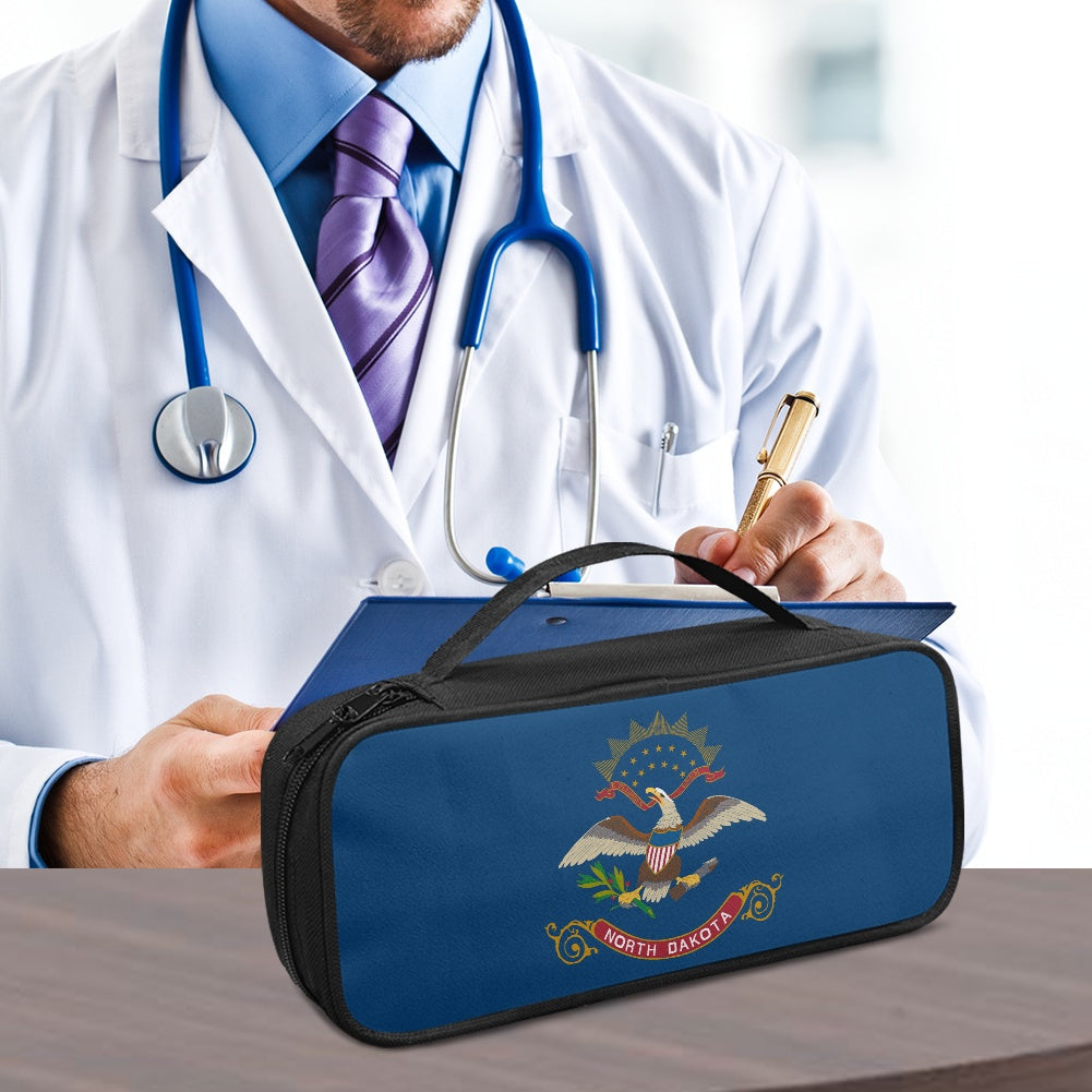 North Dakota Flag Inspired Stethoscope Storage Bag