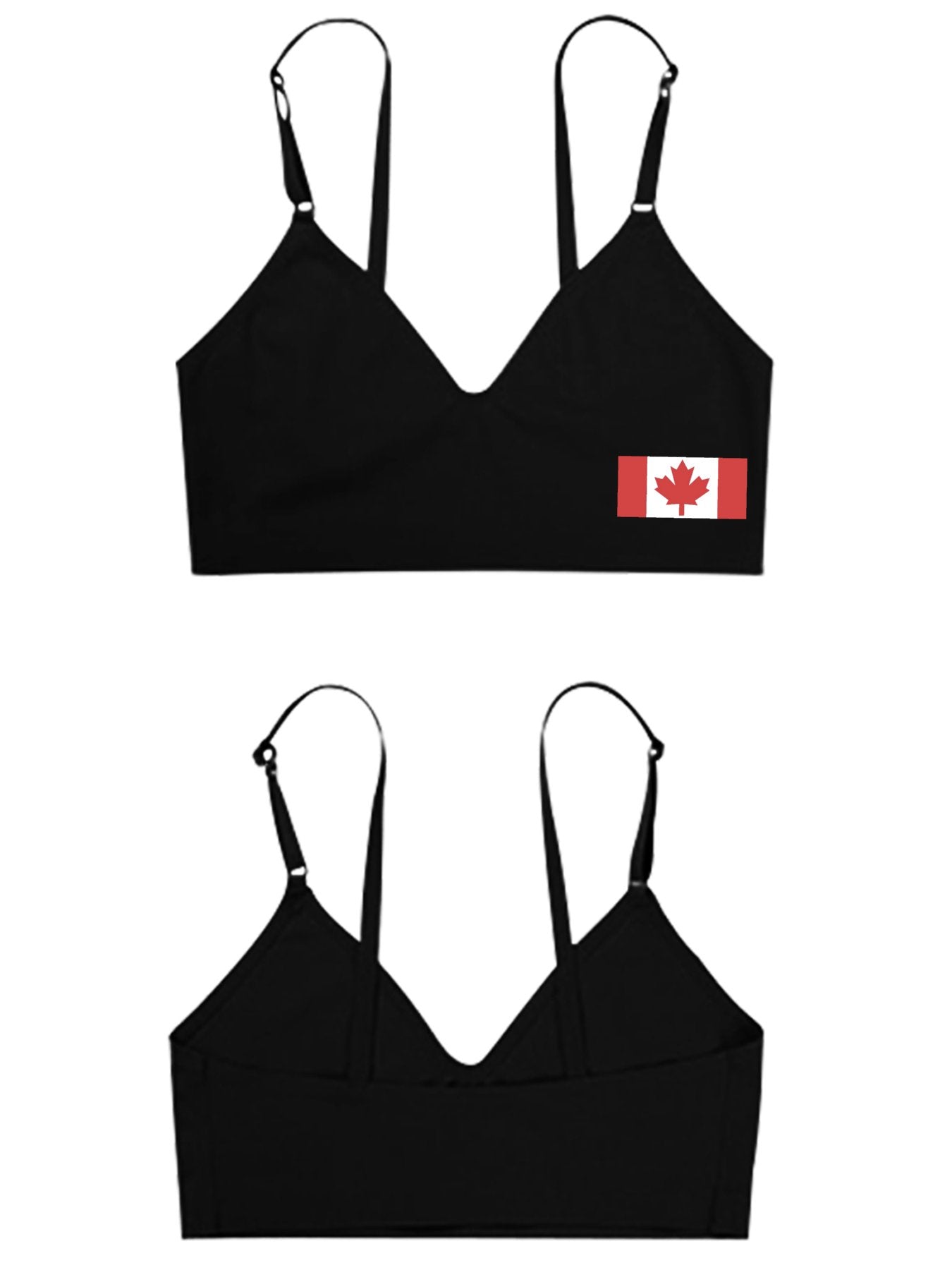 Canada Flag Women's Seamless Bra | Ships from USA
