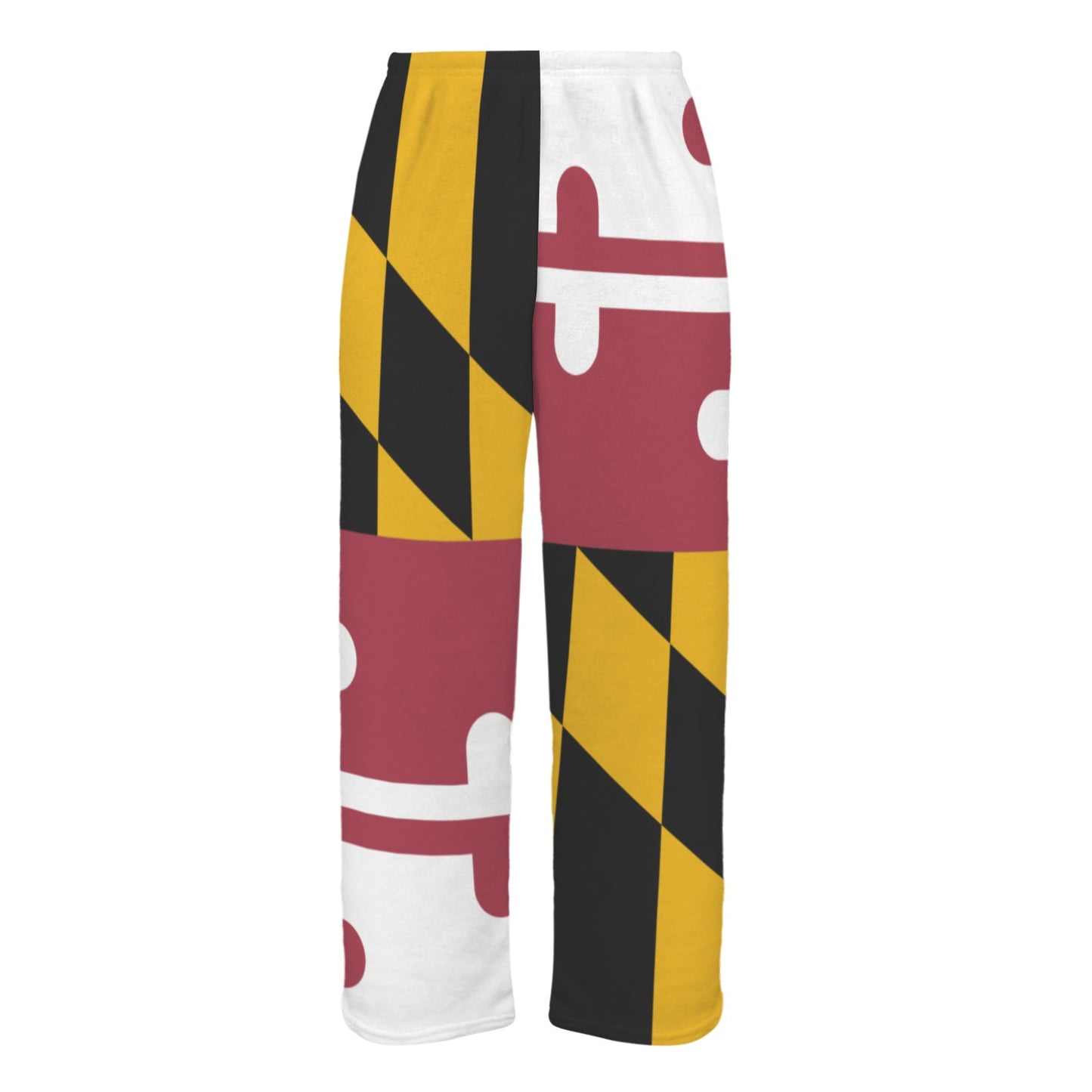 Maryland Flag Inspired Women's Flannel Pajama Trousers Made in the USA