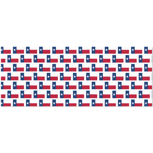 Texas Flag Inspired Pattern Custom Gift Wrapping Paper 58"x 22.5" (4 Rolls)