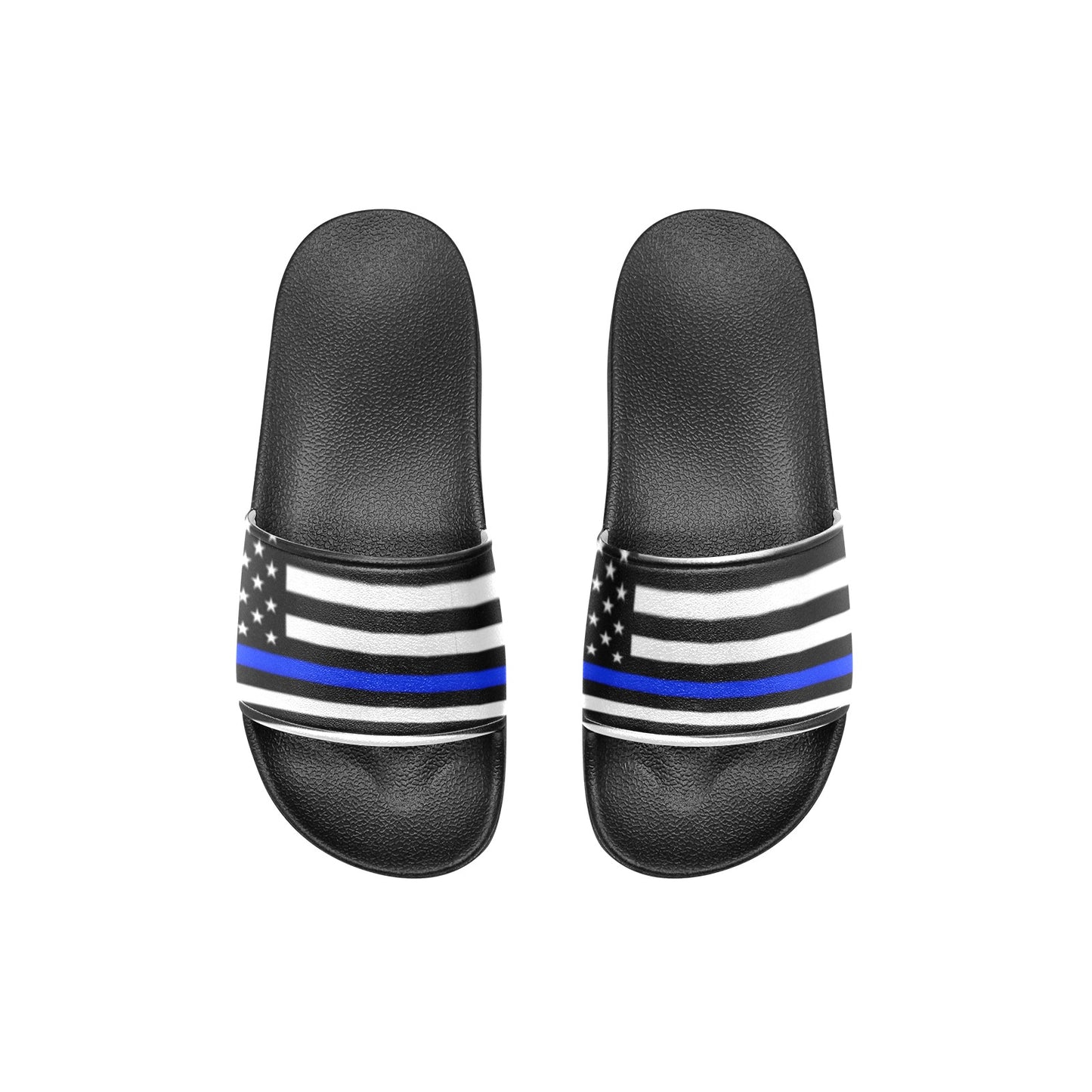 Thin Blue Line Flag Kid's Slide Sandals