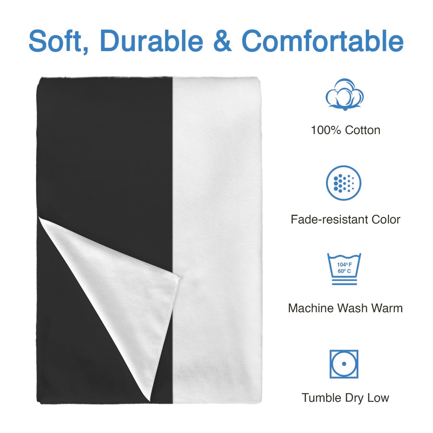 Sudan Flag Inspired Custom Bath Towel 29"x58"(Made in USA)