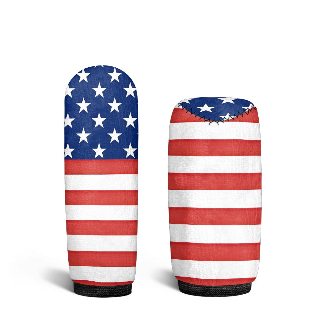 USA/American Flag Inspired Gear Lever Cover+Hand Brake Cover