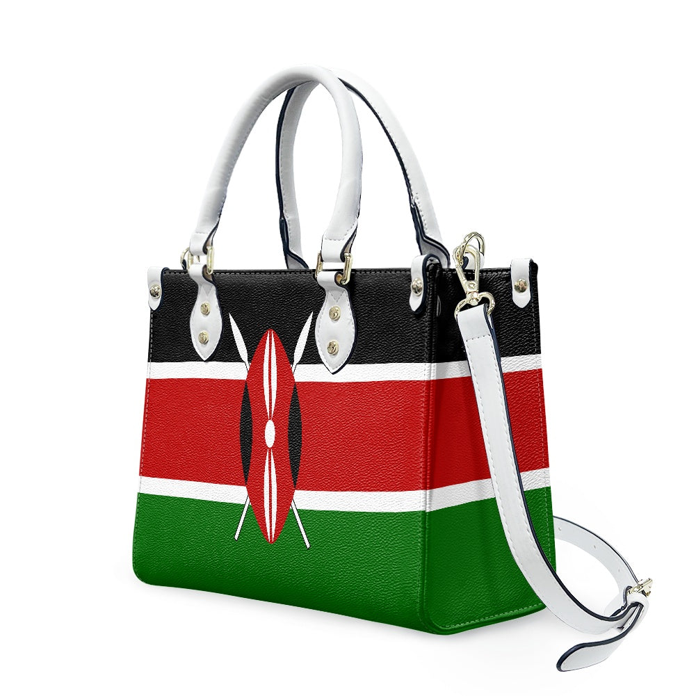 Kenya Flag Bag With Swag – PU Leather Shoulder Purse That Pops - Luv My Flag