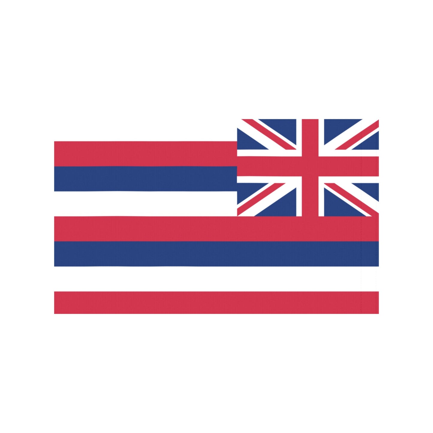 Hawaiian flag by Luv My Flag: red, white, blue.
