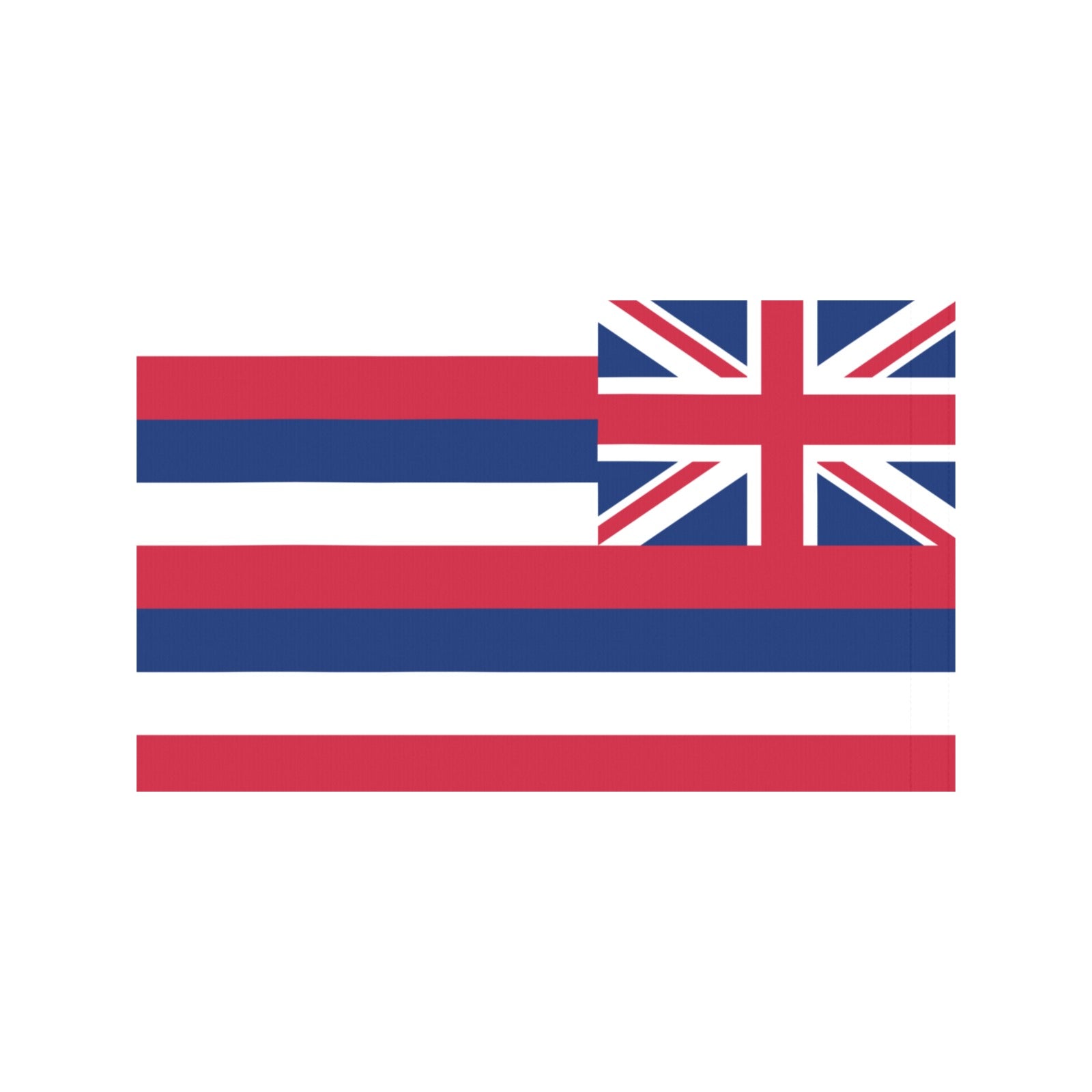 Hawaiian flag by Luv My Flag: red, white, blue.