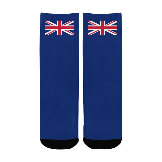 UK/Great Britain Flag Inspired Kid's Custom Socks (Made in the USA)