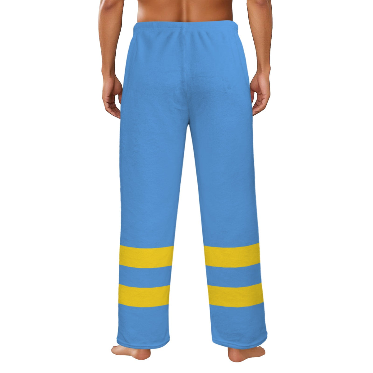 Aruba Flag Inspired Men's Flannel Pajama Trousers Printed in the USA