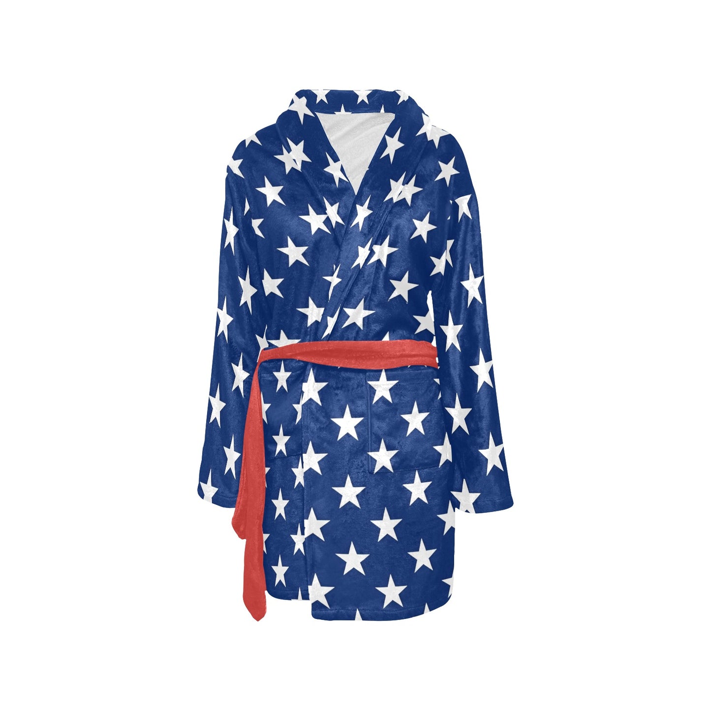 USA/American Flag Inspired Women's Fleece Robe