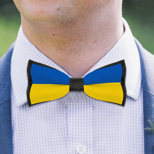Ukraine Flag Inspired Bow Tie – Look Sharp, Show your Columbian Pride
