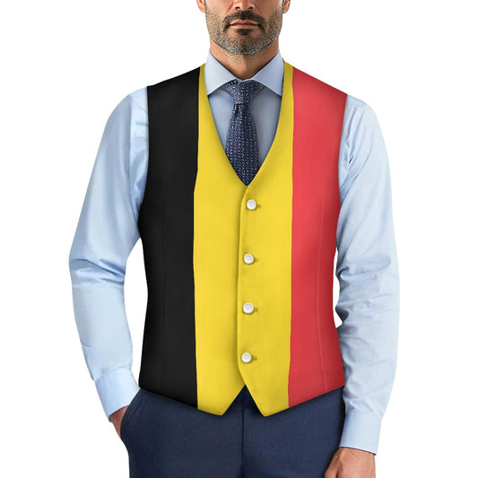 Belgiium Flag Suit vest jacket