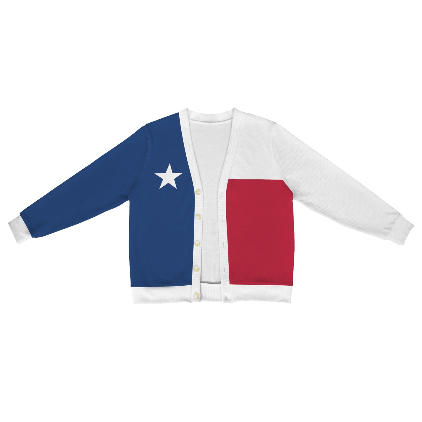 Texas Flag Inspired Men's Cardigan