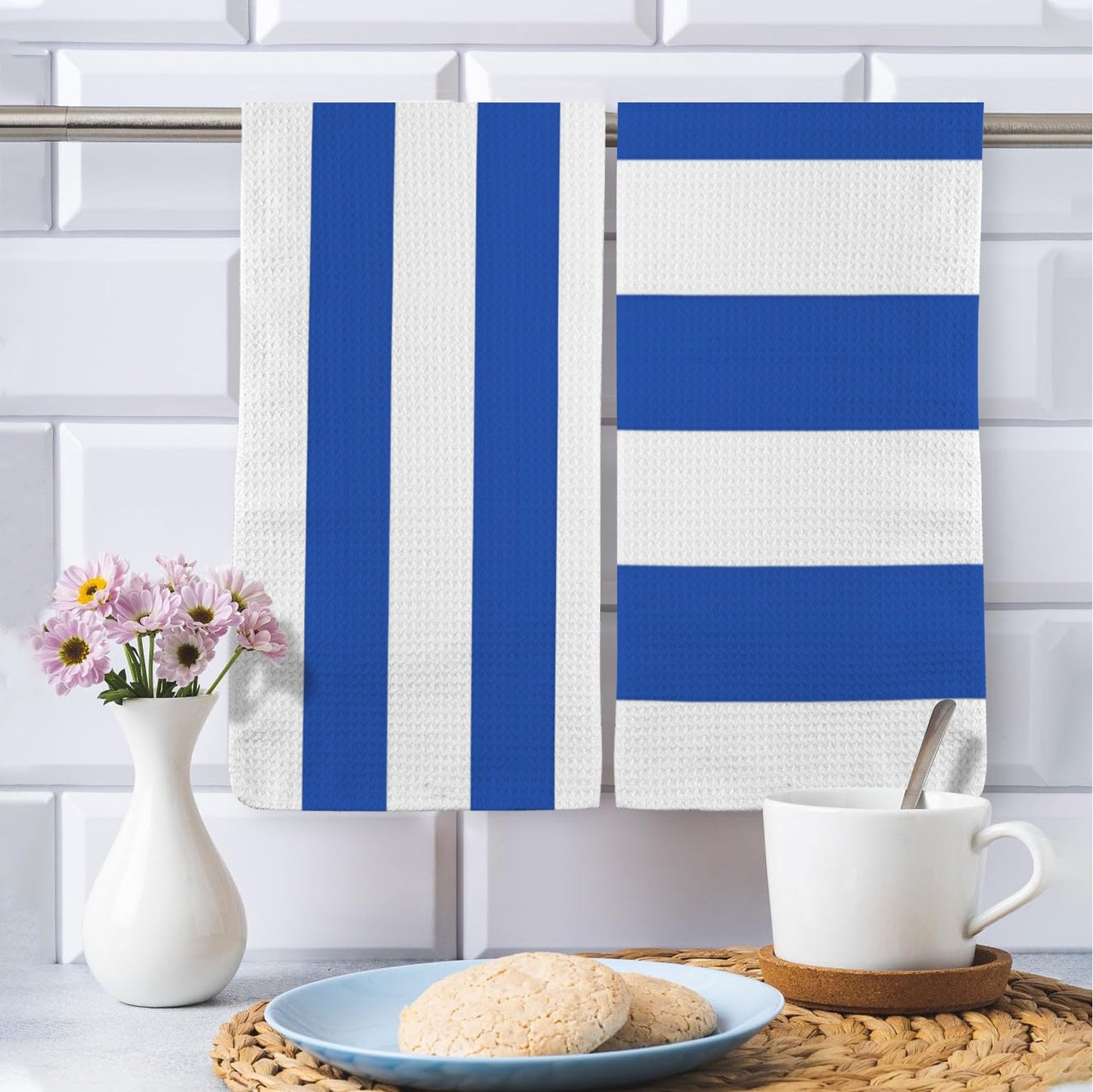 Uruguay Flag Inspired Kitchen Towel 40X60cm (Pack of 2) (Made in the USA)