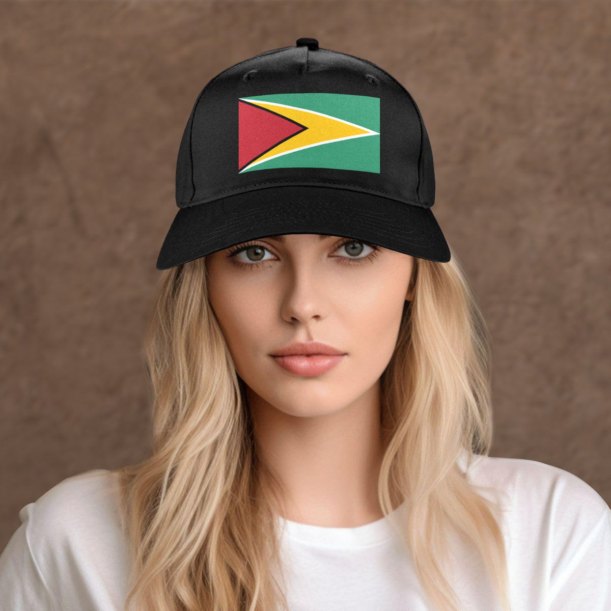 Guyana Flag Inspired Baseball Cap | Printed in the  USA