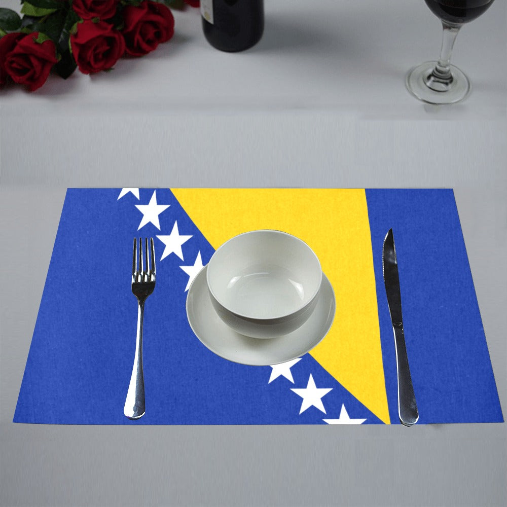 Bosnia and Herzegovina Flag Placemats 12" x 18" (Set of 6)