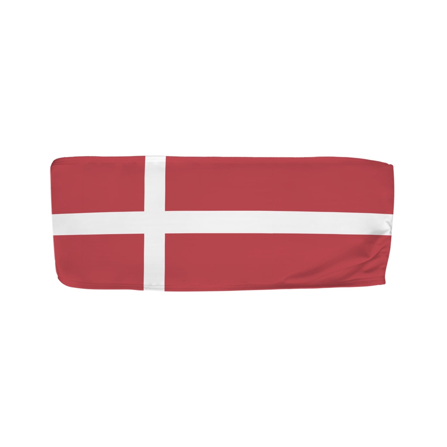 Denmark Flag Inspired Bandeau Tube Bikini Top