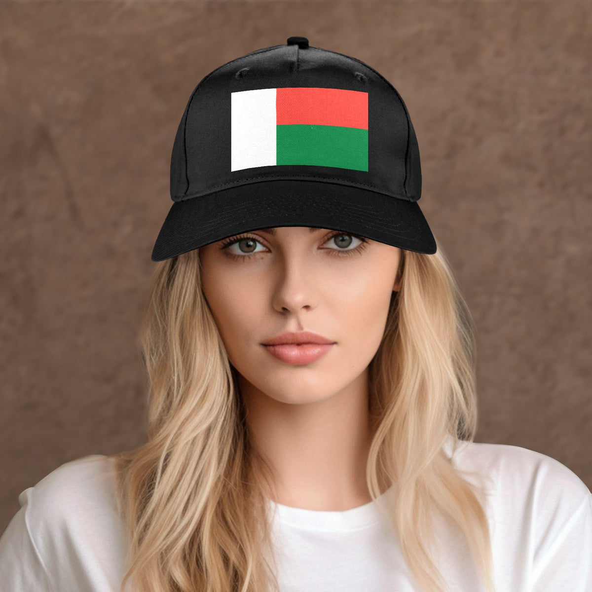 Madagascar Flag Inspired Baseball Cap | Printed in the  USA