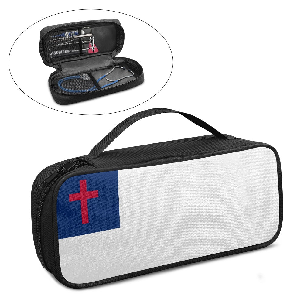 Christian Flag Inspired Stethoscope Storage Bag