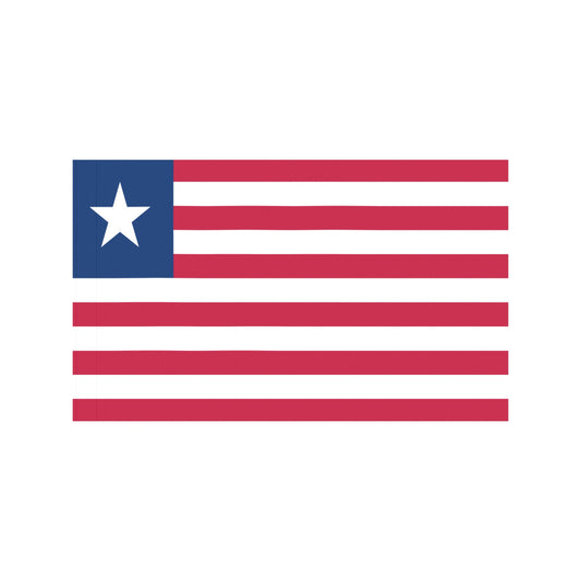 Liberian flag by Luv My Flag, stripes and star.