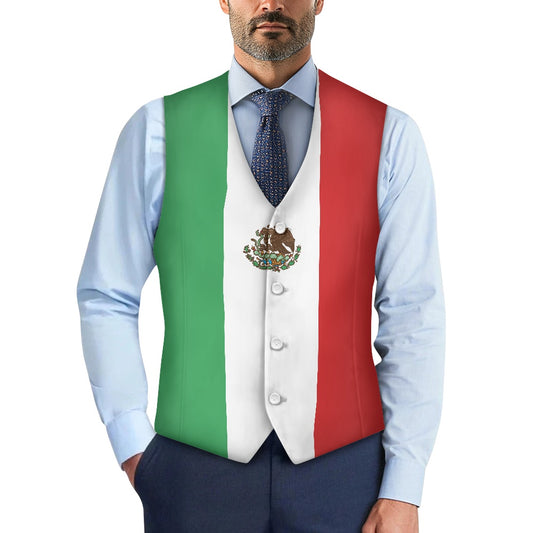 Mexico Flag Suit vest jacket