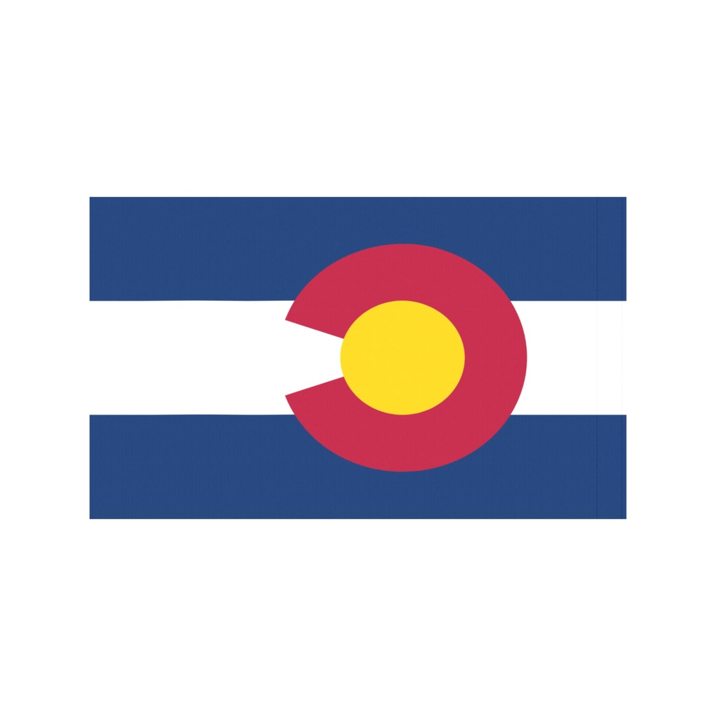 Luv My Flag features the Colorado flag's vibrant design.