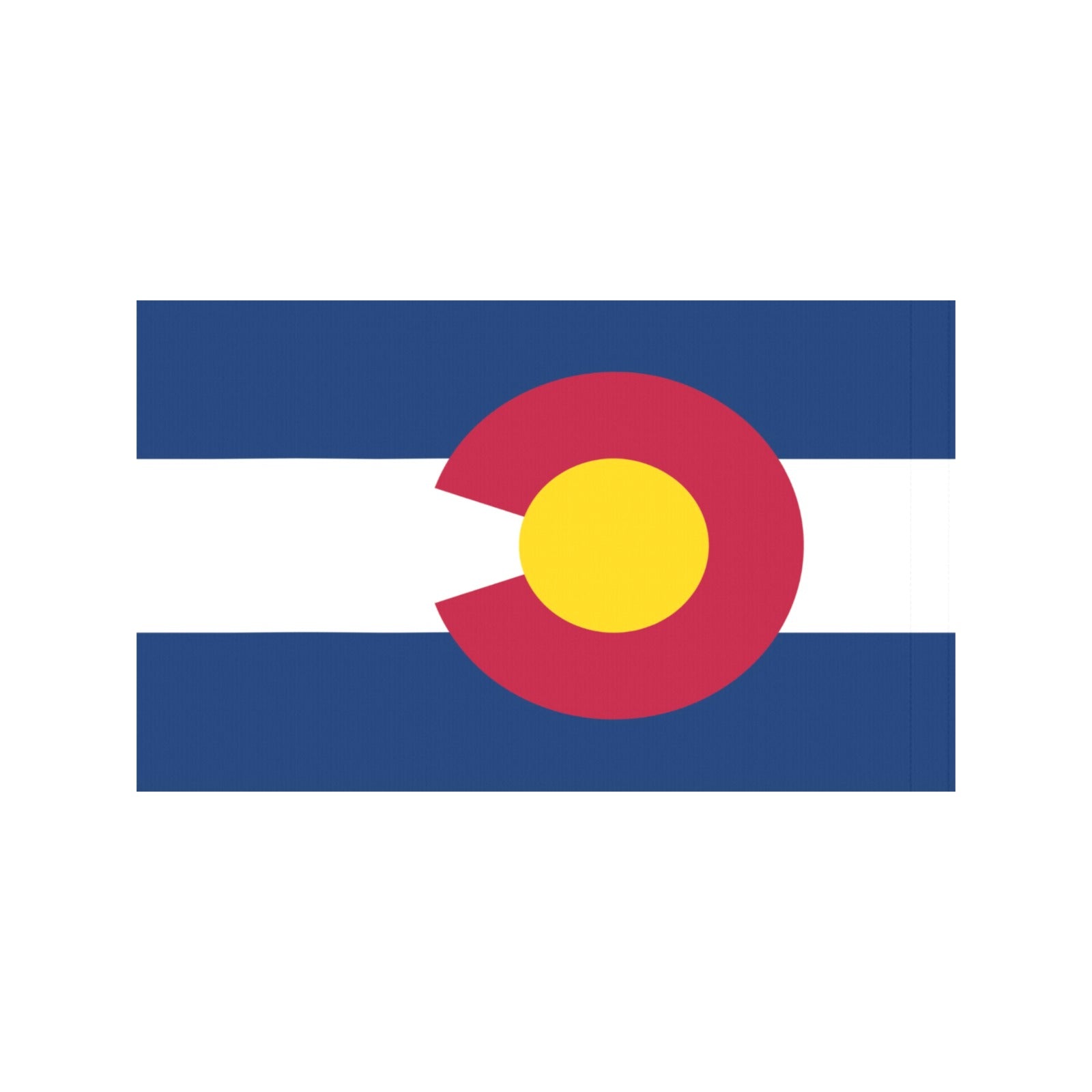 Luv My Flag features the Colorado flag's vibrant design.
