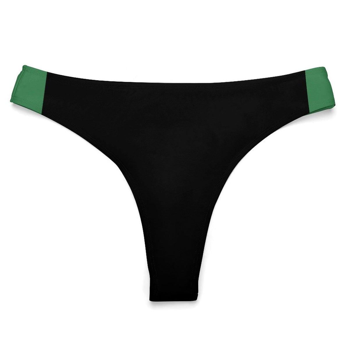 Thin Green Line Flag Inspired T-Back Thong Bikini