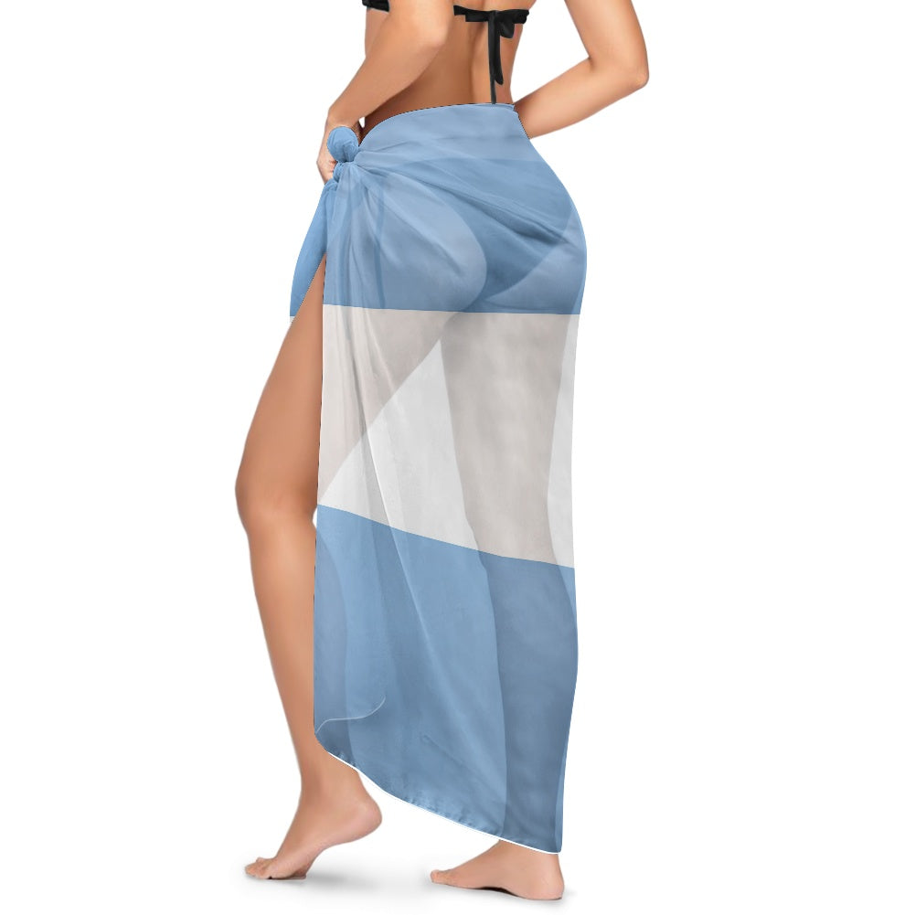 Argentina Flag Inspired Bikini Cover-Up