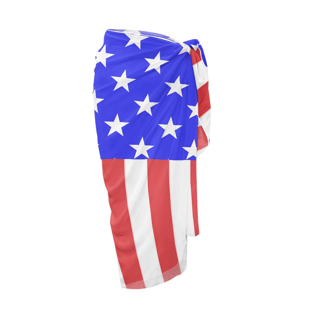 USA/American Flag Inspired Bikini Cover-Up Style-2