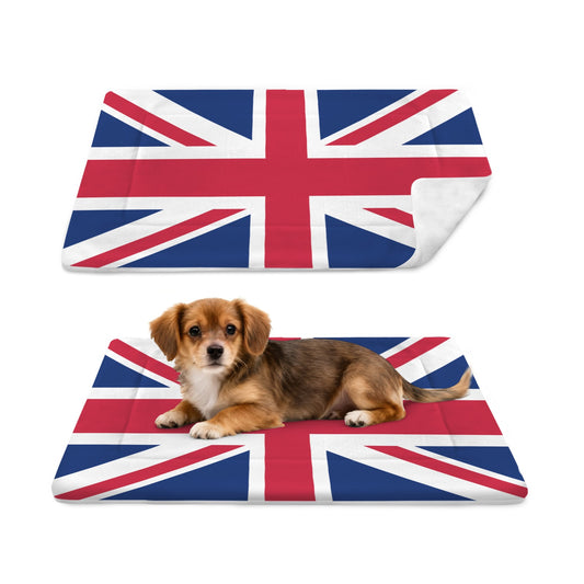 UK/Great Britain Flag Inspired Pet Mat 25x18inch (Made in the USA)