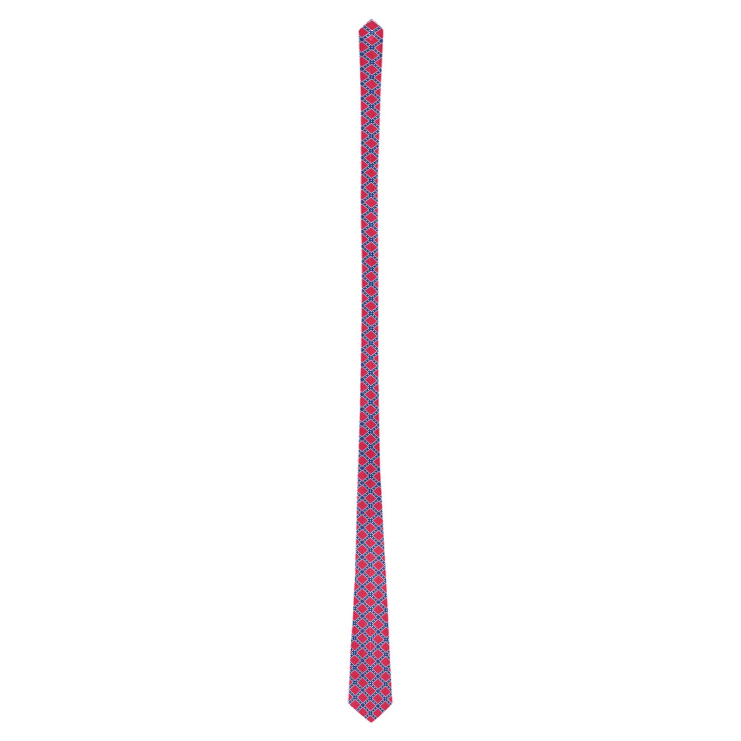 Confederate Battle Flag Inspired Pattern Classic Necktie (Two Sides)