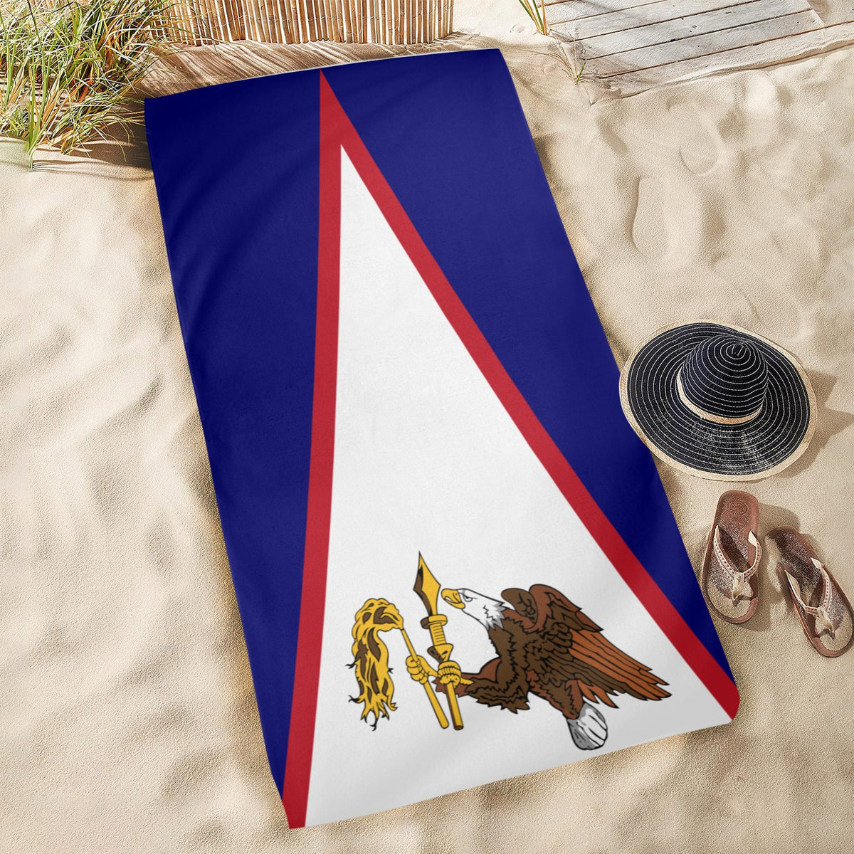 American Samoa Flag Inspired Beach Towel 31"x71"(NEW) | Ships from USA
