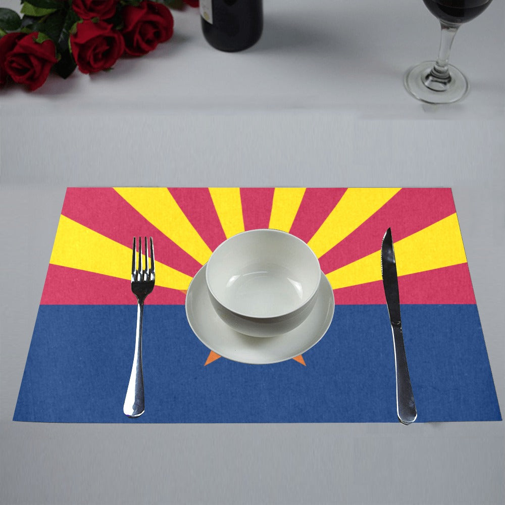 Arizona Flag Placemats 12" x 18" (Set of 6)