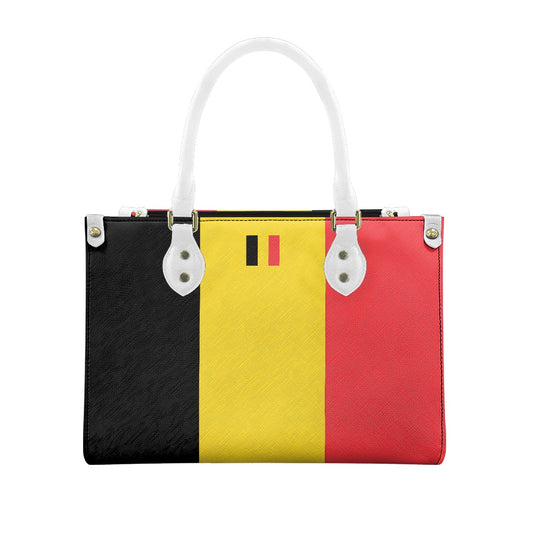 Belgium Flag Inspired PU Leather Handbag – Bold, Stylish & Functional - Luv My Flag