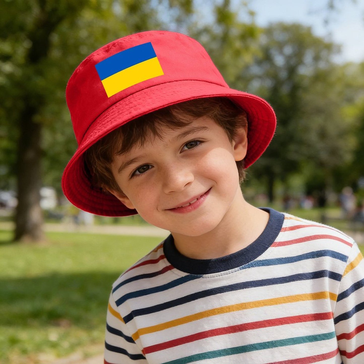 Ukraine Flag Inspired Kids’ Bucket Hat | Ships from USA
