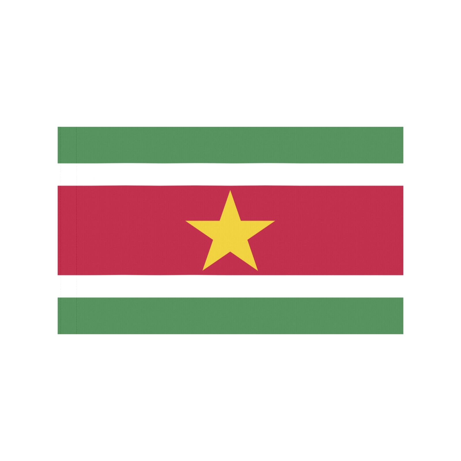 Suriname flag with star from Luv My Flag.