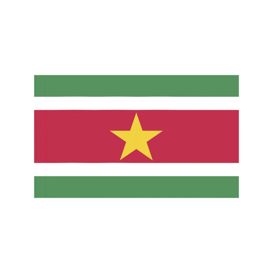 Suriname flag with star from Luv My Flag.