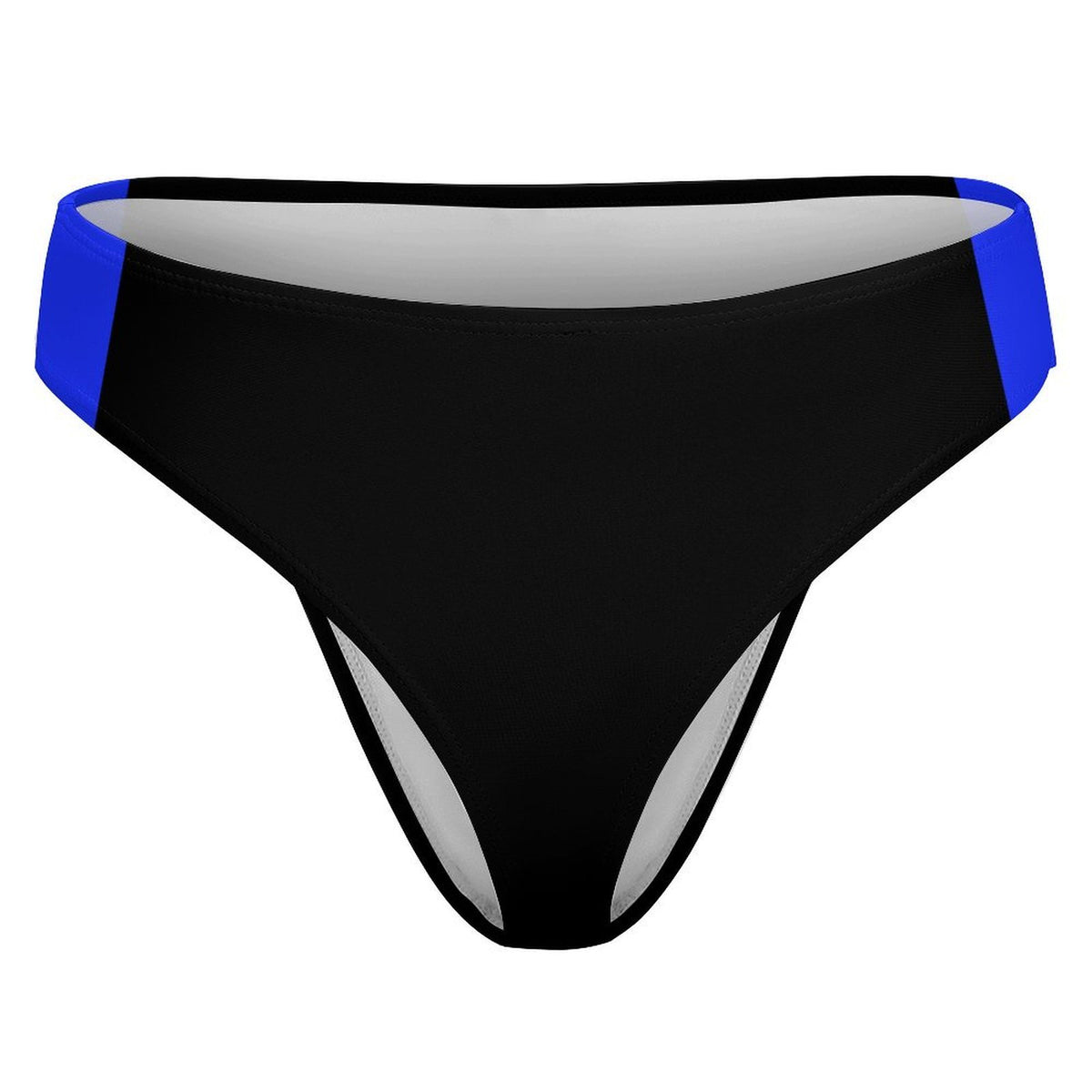 Thin Blue Line Flag Inspired T-Back Thong Bikini Style-2