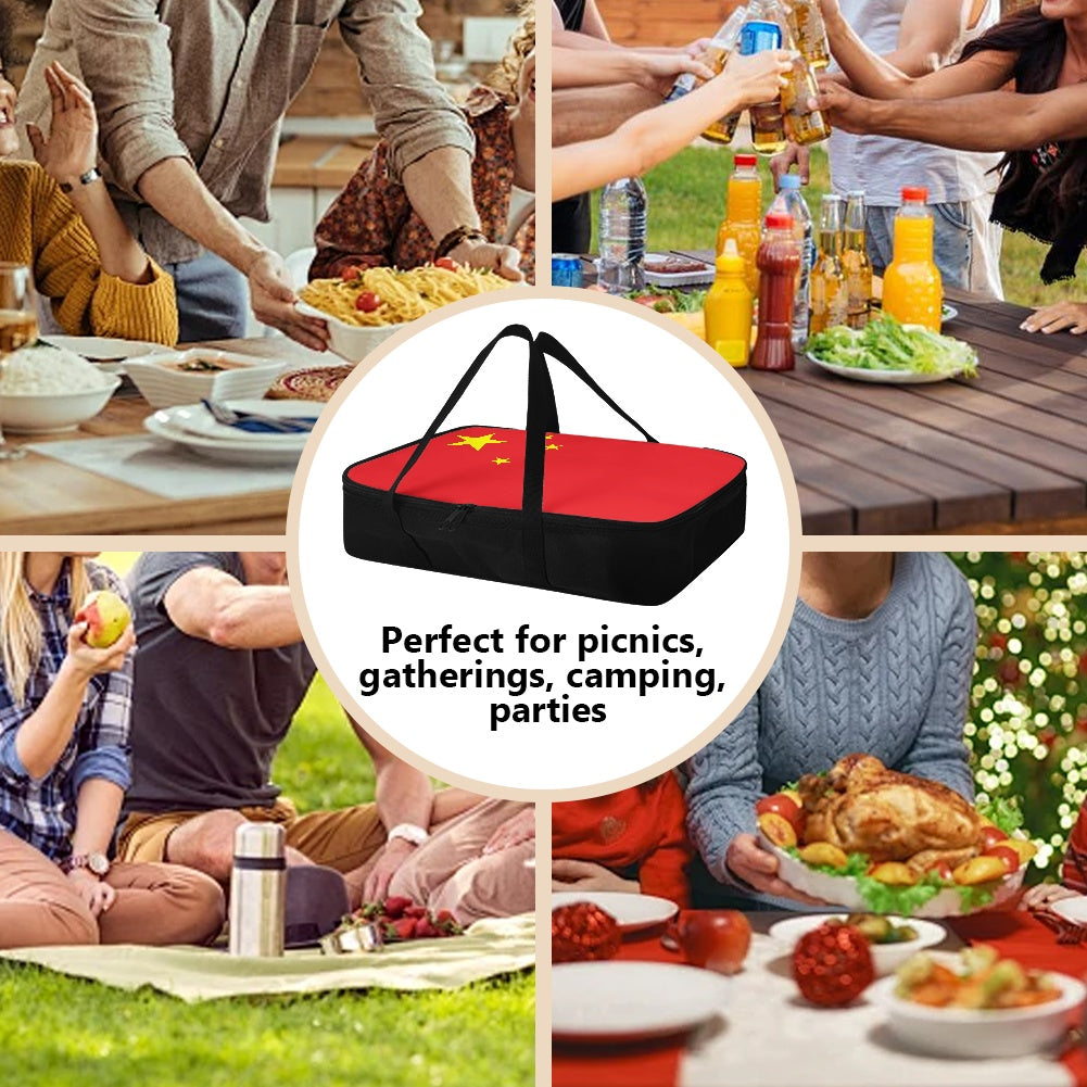 [Brand] food container, ideal for picnics, gatherings, and parties.