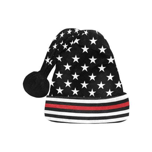 Thin Red Line Flag Christmas Santa Hat