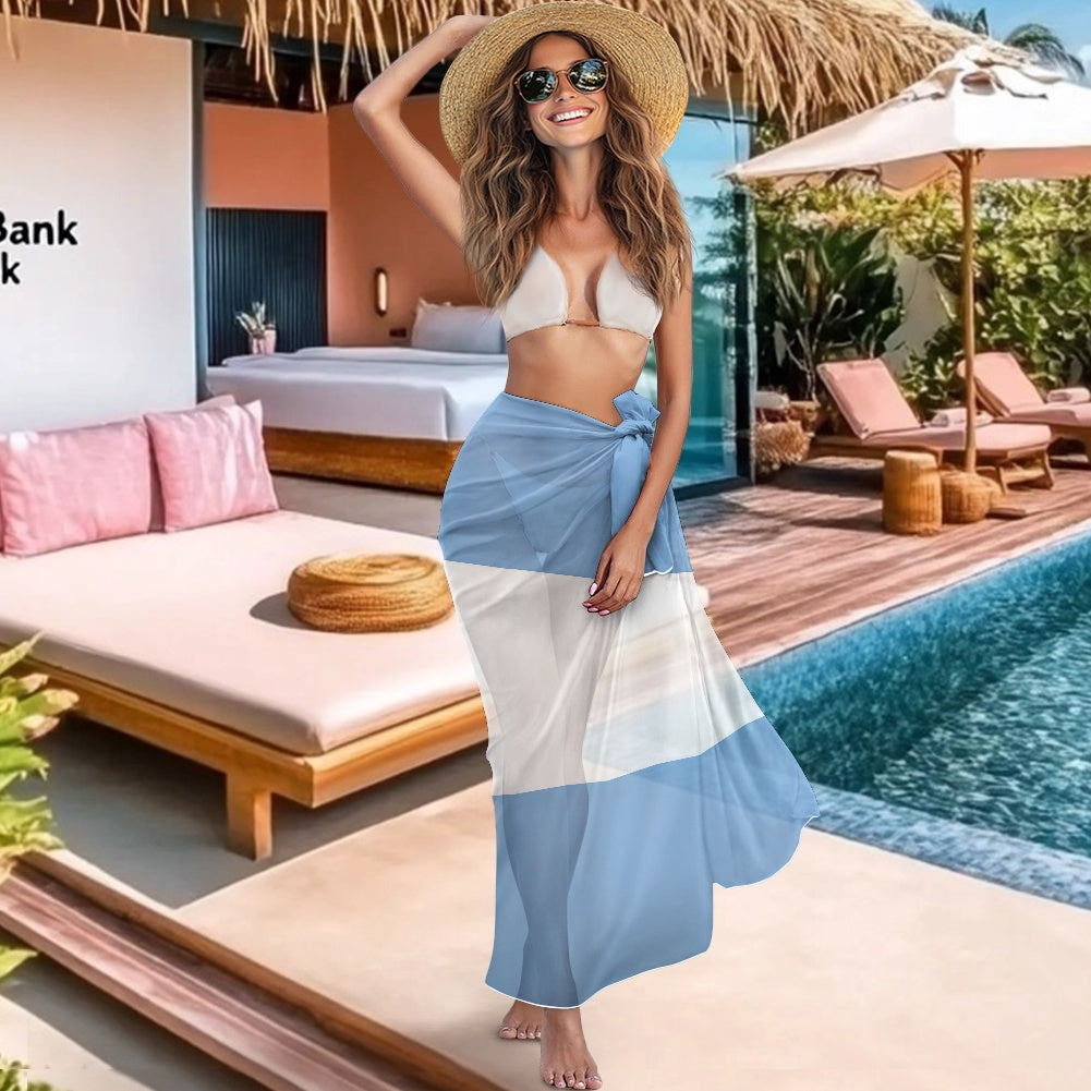 Argentina Flag Inspired Bikini Cover-Up