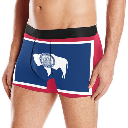 Wyoming Flag Inspired Mens Boxer Briefs Made in the USA