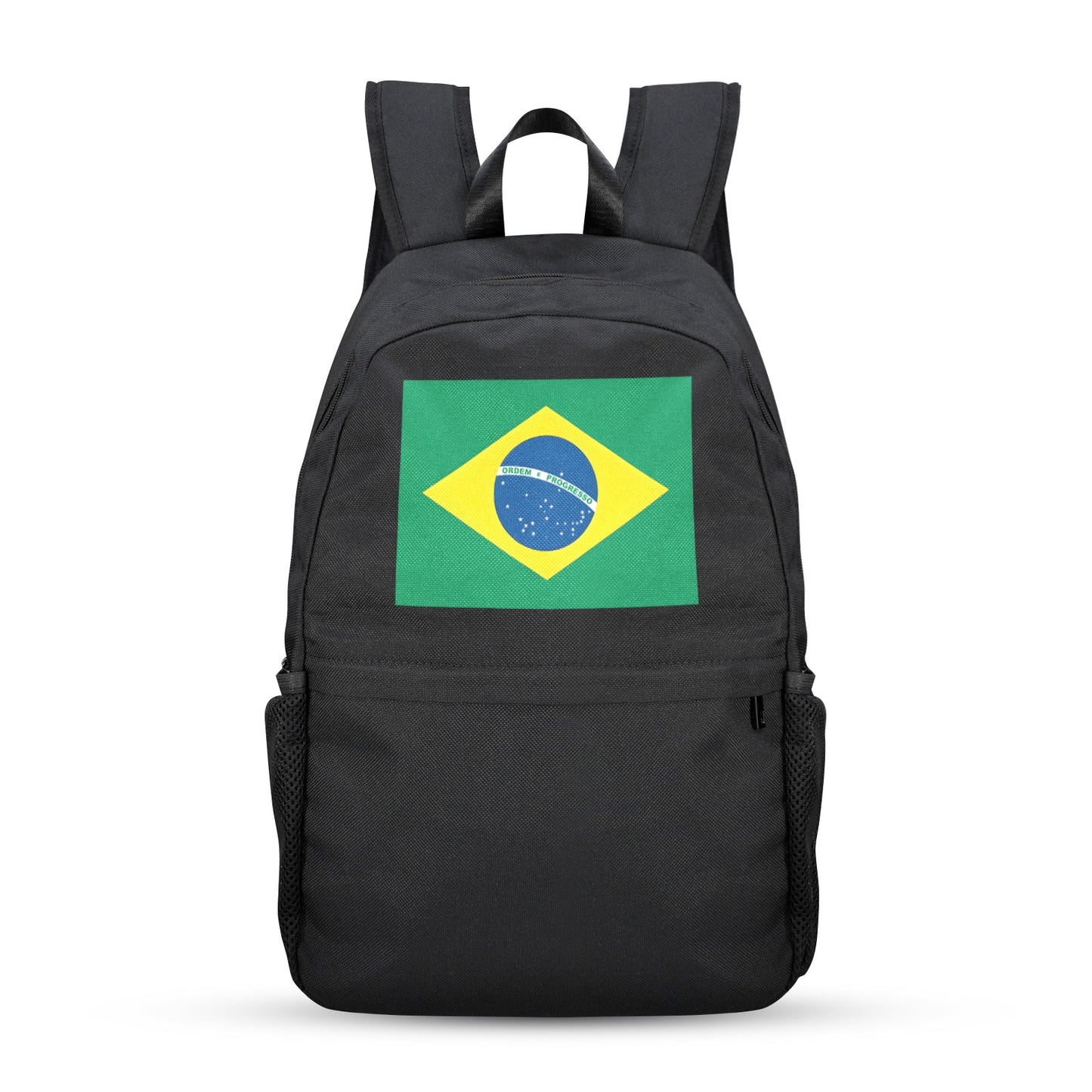 Brazil Flag Inspired Casual Backpack Printed in the USA