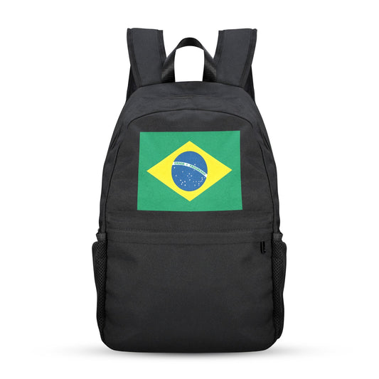 Brazil Flag Inspired Casual Backpack Printed in the USA