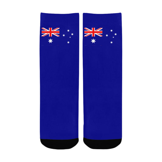 Australia Flag Inspired Kid's Custom Socks (Made in the USA)