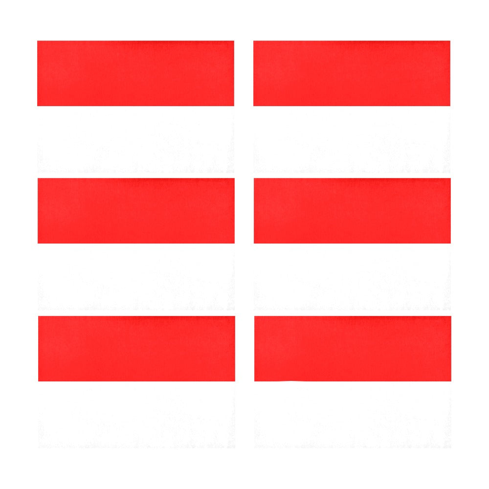Indonesia Flag Placemats 12" x 18" (Set of 6)